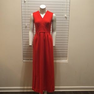 Vintage dress 1960s Leslie Fay Red